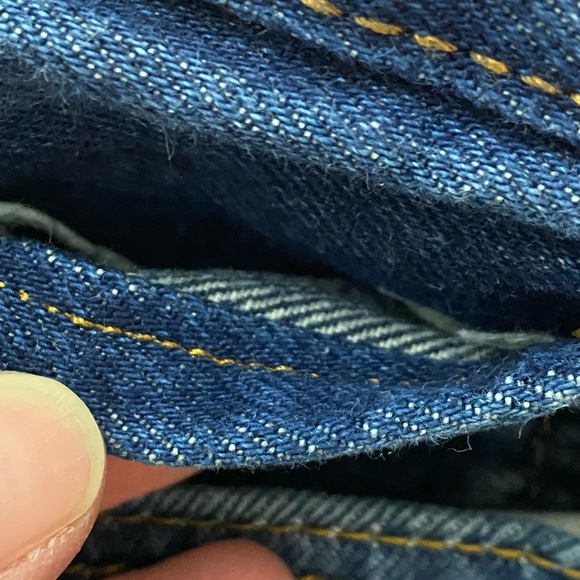 EUC RARE 501 BUTTON FLY V-STITCH DENIM JEANS - Picture 8 of 12